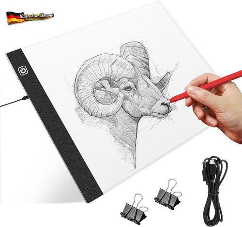 Led lichtpad tragbar mit 3 - a4,