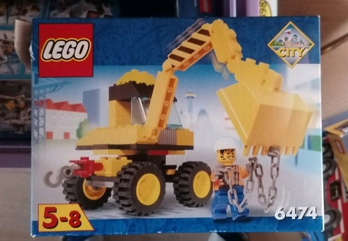 Vintage lego city 6474 bagger - lego,