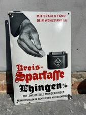 Sparkasse Emailschild Ehingen