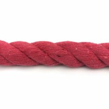 36 mm Natur Rot Baumwollseil