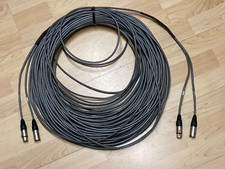 2-fach XLR Kabel ; ca. 90m ; mit original Neutrik Stecker / Kupplung ; + Adapter