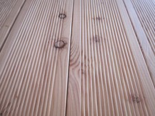 25x140 mm Lärche Terrassendielen 5 m Holz (5€/lfm) Klammerverlegung o. Schrauben