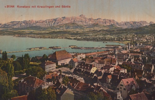 Alte konstanz mit - ak,