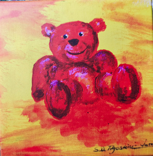 Druck teddybär auf - auf, stabilem