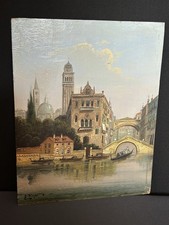 Ölgemälde Kanalpartie aus