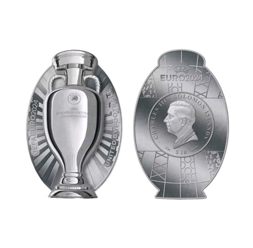3oz silber uefa euro 2024 - silber,