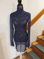 Sexy Mesh Kleid Lila Schwarz