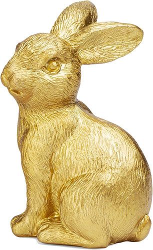 Hase osterdeko outdoor - outdoor, gold