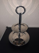 Etagere klein silberfarben hübsch dekorativ für alle Anlässe