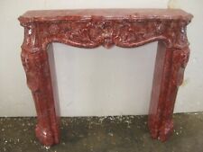 Kaminverkleidung " Carara rubinrotmarmoriert " Kaminumrandung Kamin Breite115cm