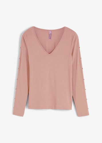 Langarm shirt mit cut - outs, gr