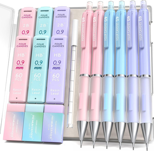 Pastell-Druckbleistift-Set,0,9