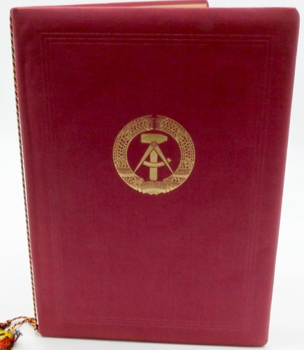 Ddr sehr seltene urkundenmappe - sehr,