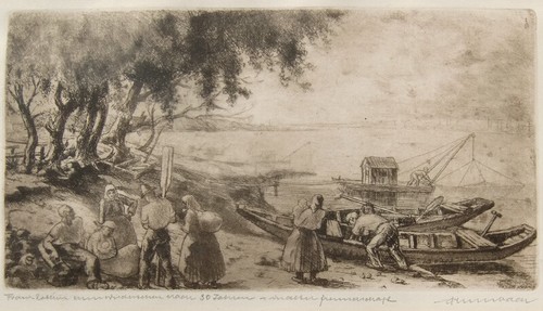 Fischerfamilien flußufer - fischerfamilien,
