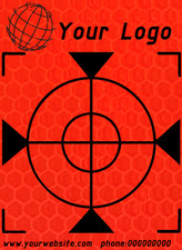 Mass angefertigt Reflex Zielmarken Mit Logo 60mm 500 Stück , Total Station, GPS