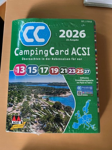 Camping card acsi - 2026,, 2
