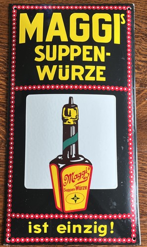 Emailschild maggi suppenwürze - emailschild,