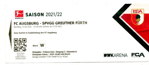 Ticket augsburg spvgg - ticket,