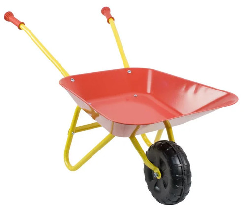 Kinderschubkarre rot gelb