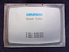 Bedienungsanleitung Grundig Fernseher SUPER Color TV,T 51,T 56, 66 240 CTI