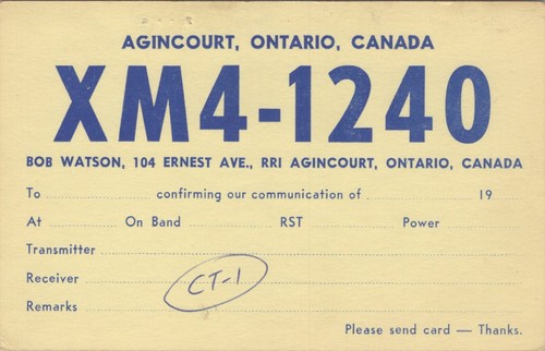 Vintage radio qsl - cb, postcard