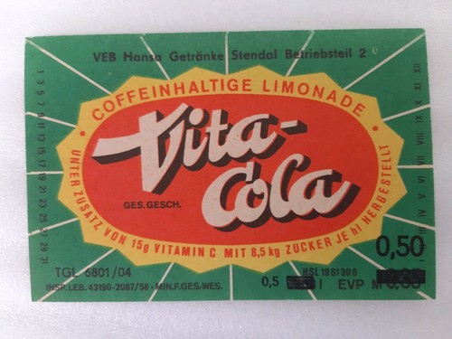 Altes ddr etikett vita - ddr,