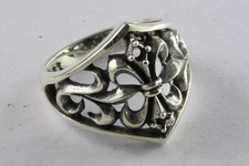 Fleur de Lys ROYAL LILIEN GOTHIC RING LILIE 925 ECHT SILBER SILBERRING / 391