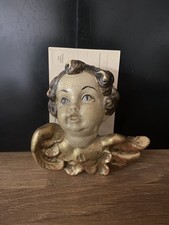 Alte Putte Kopf Holz Figur Engel - Vintage Konvolut 