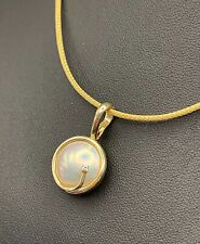 WUNDERSCHÖNER CLIPANHÄNGER MIT MABEPERLE & BRILLANT 585/-GOLD  Wert € 798,-