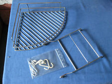 Eckregal Metall mit 1 Ablage Aufhängen an Wandstange 31 x 31 x 9 cm viertelrund