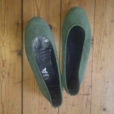 KOKUA Klassische Ballerinas Damen Gr. DE 40 Grün WILDLEDER DIRNDL Oktoberfest 