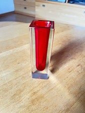 MURANO GLAS VASE   BLOCKVASE