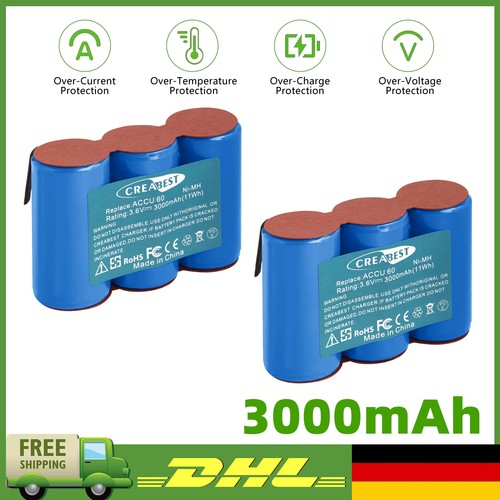 2stk 3000mah akku - 3000mah, für