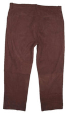 Herren- LEDERJEANS / Nubuk- Lederhose in schoko- braun ca. W38"/ L29"