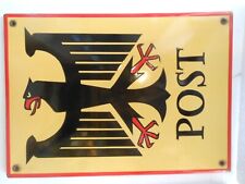 altes Post  Emaille Schild mit