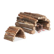 Nagerbrücke Hamsterbrücke Nagertreppe Hamstertunnel Holz 2er Set Nagerleiter