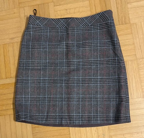 Mexx mini woll rock - woll, kariert