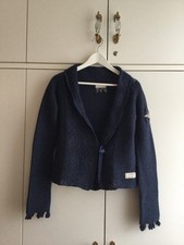 Odd Molly Jacke Gr. 1 S Gr. 36/38 blau Wolle, schön!