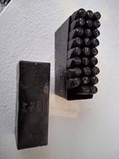 Schlagbuchstaben 4mm Schlagstempel Stanzen Präge Stempel Satz alt Schlagzahlen 
