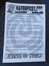 FANZINE ULTRAS FLYER HAFENPOST #171 MSV DUISBURG v ARMINIA BIELEFELD 2024/2024