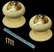 Cream Porcelain Türknauf-Set