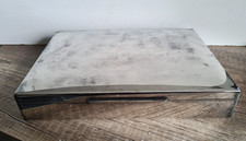 Große versilberte Art Deco Zigarettendose Schmuckschatulle Deckeldose HB gepunzt