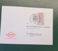 erstagsbrief , 100 jahre norddeutscher postbezirk , sonderstempel  bonn 6.9.1968