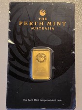 Perth Mint  Goldbarren 5  Gramm 9999 Gold im original Blister
