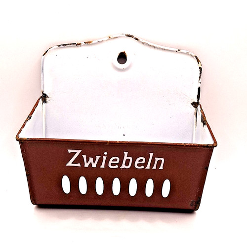 Alter emaille zwiebelkorb - alter,