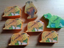 7 Janosch Holz- Figuren 