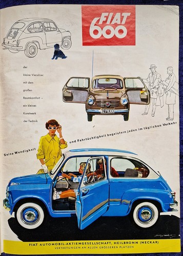 Fiat 600 originale werbung - fiat,