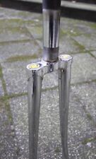 Basso Pista Fork / Steel / ITA / 1" / Silver Chromed / 28" 700C Gabel Track Bahn