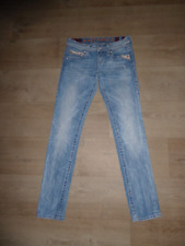ROCK REVIVAL KARLIE SKINNY Jeans Stretch Hüftig Blau W27 L32 **TOP**