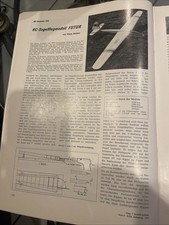 Bauplan für Segelflugzeug